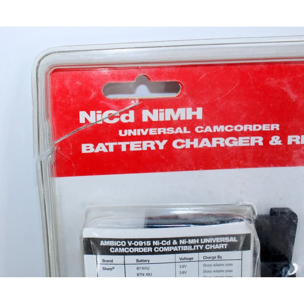 AMBICO V-0915 Universal Camcorder Battery Charger Reconditioner NiCd NiMH
